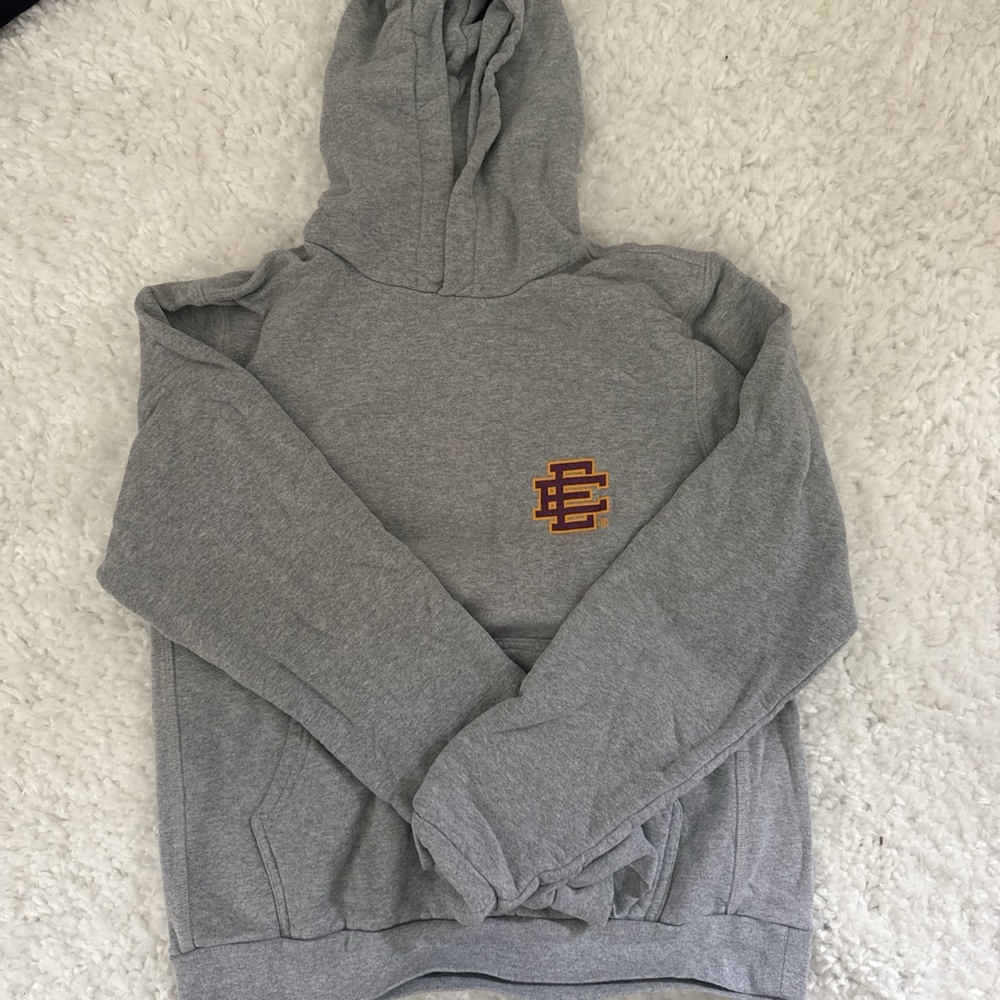 Gray Eric Emanuel Hoodie with Logo